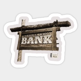 Western Union Bank Sticker